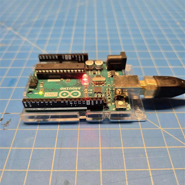 Arduino board connected to Computer