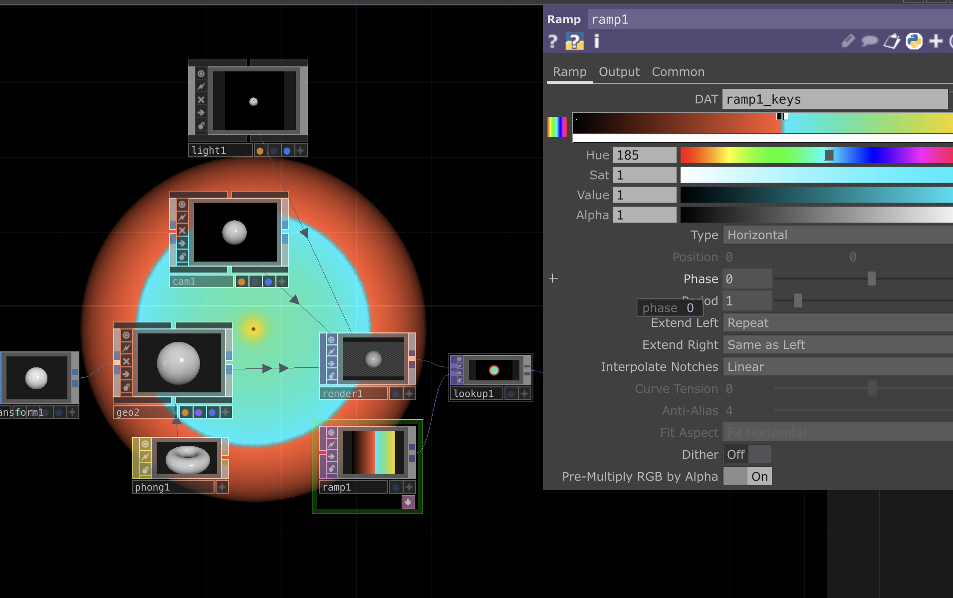 Adjusting the colour of the texture 